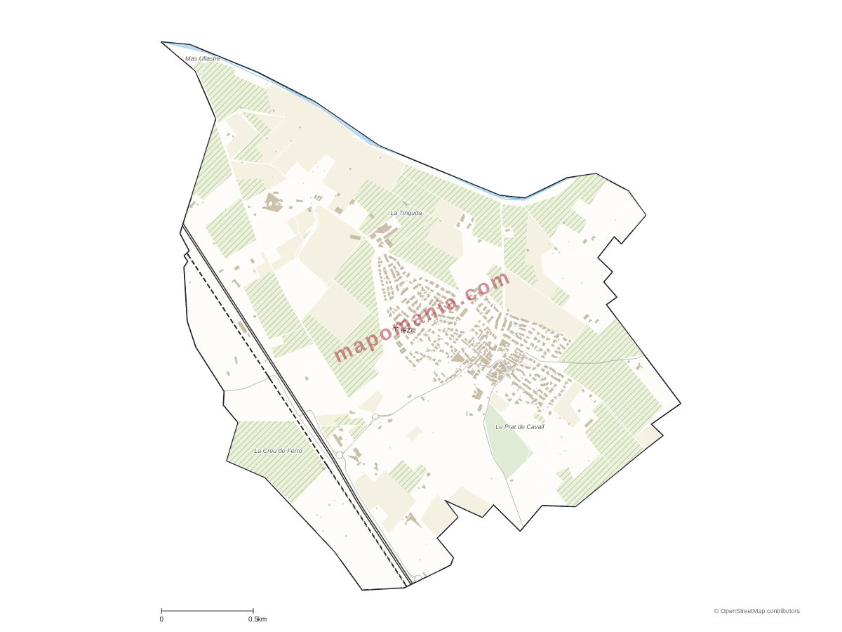 Carte de Théza à personnaliser