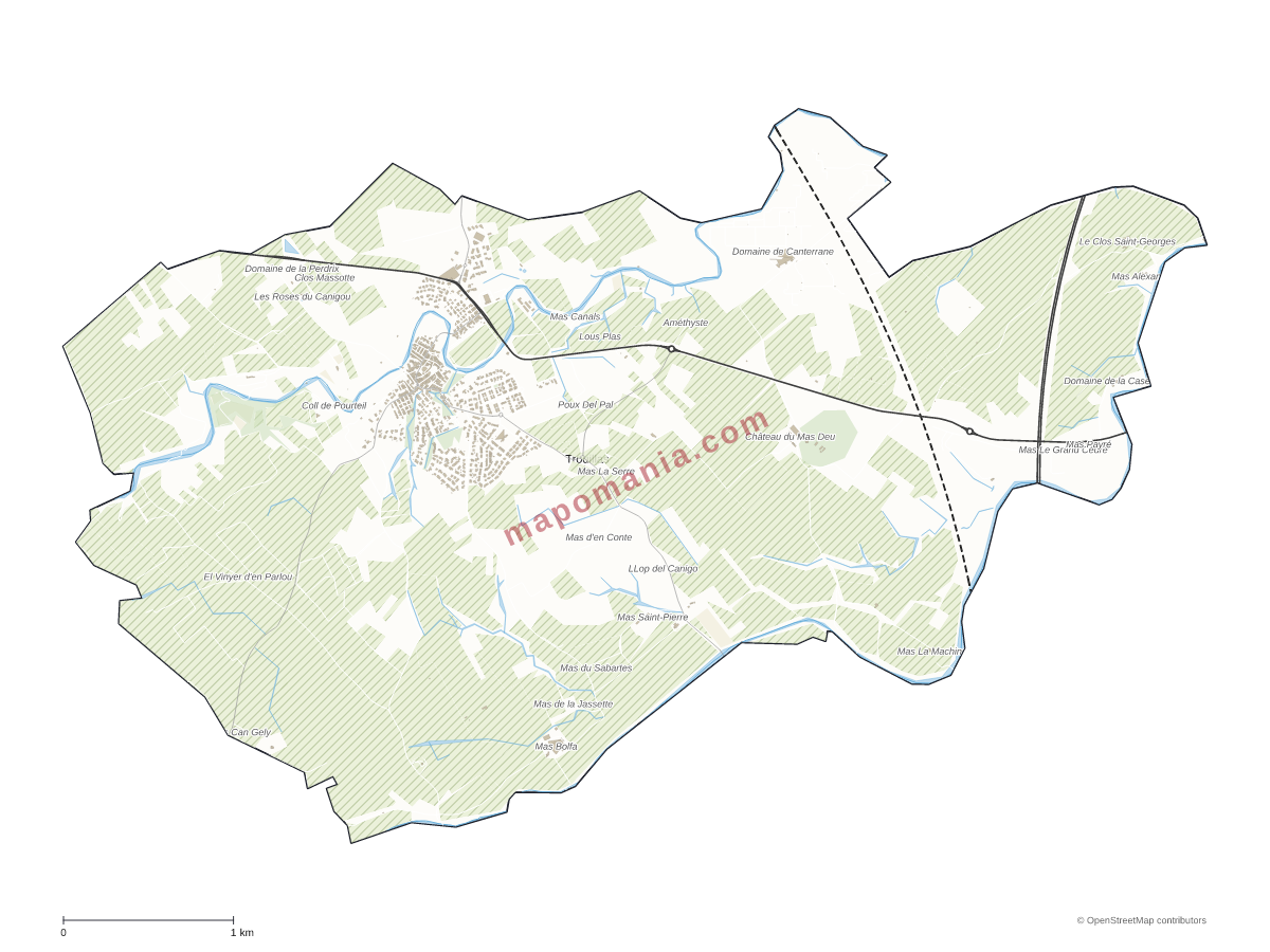 Carte de Trouillas à personnaliser