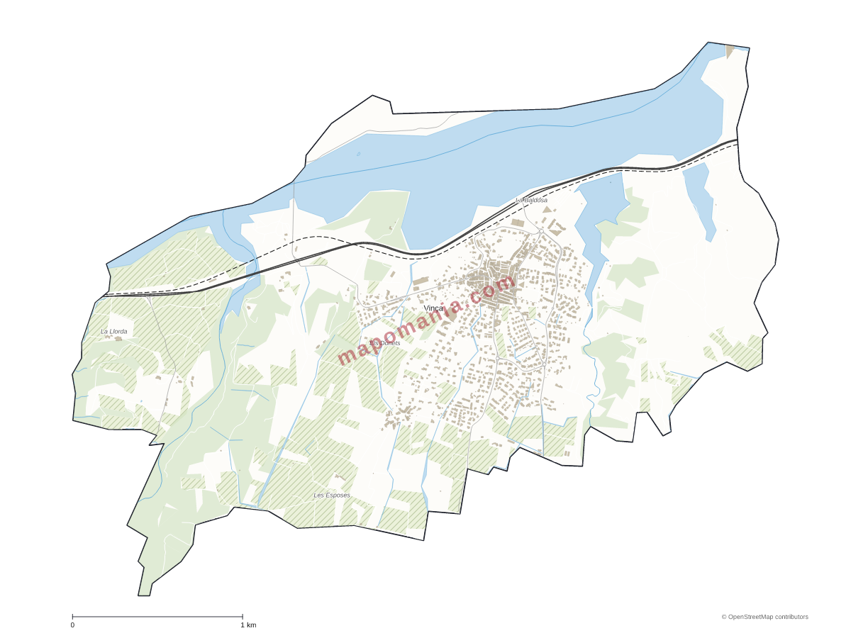 Carte de Vinça à personnaliser