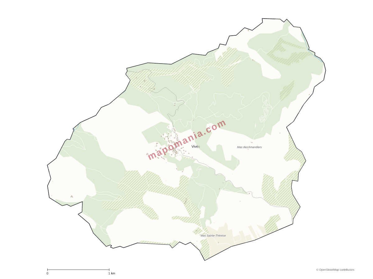 Carte de Vivès à personnaliser