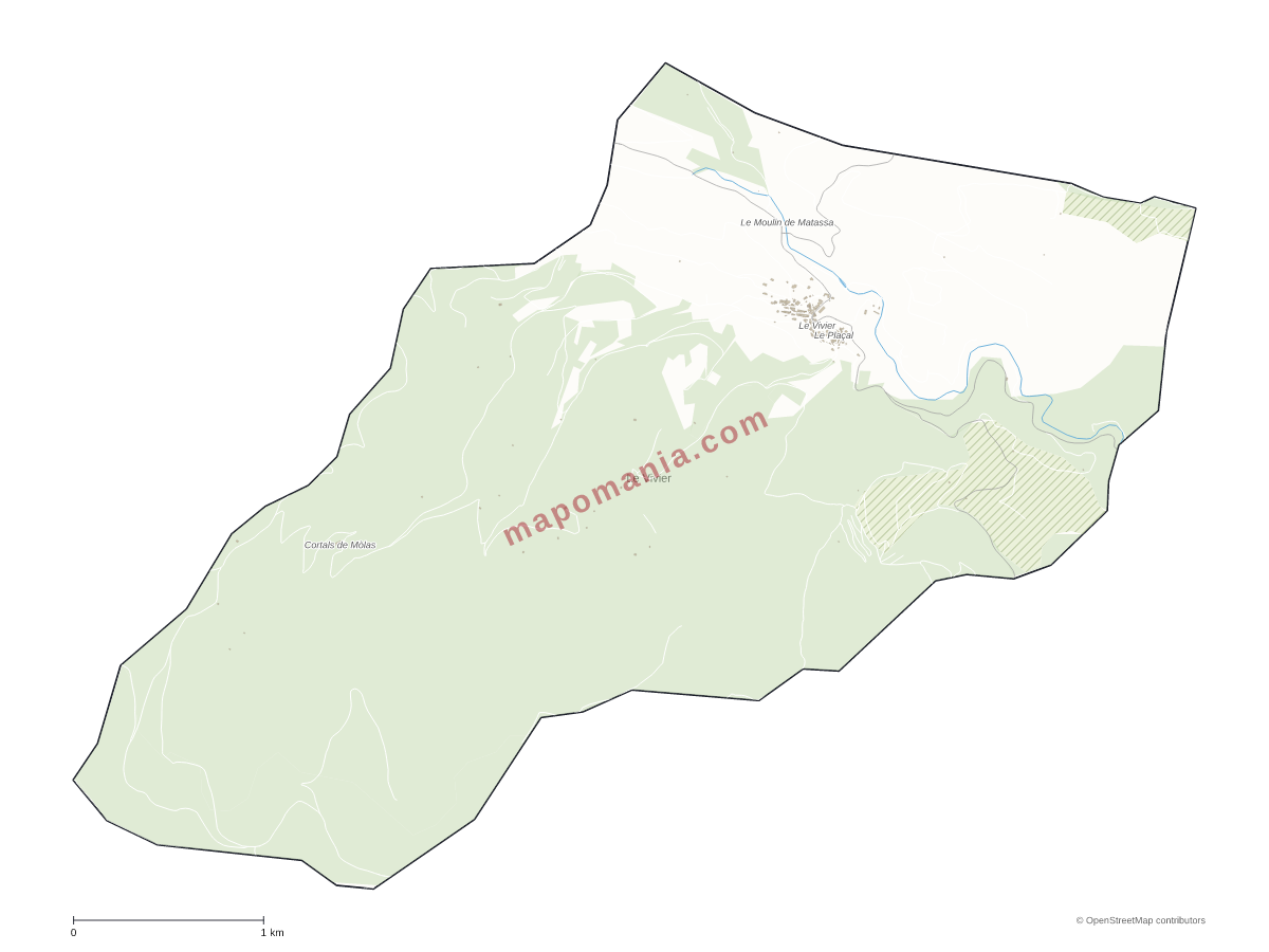 Carte de Le Vivier à personnaliser