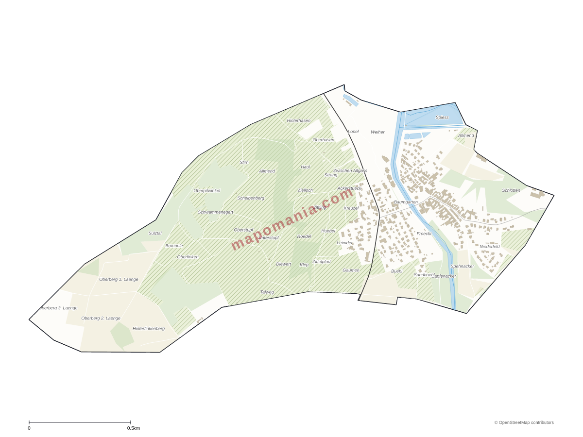 Carte de Avolsheim à personnaliser