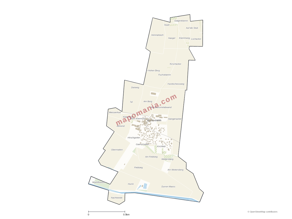 Carte de Bietlenheim à personnaliser