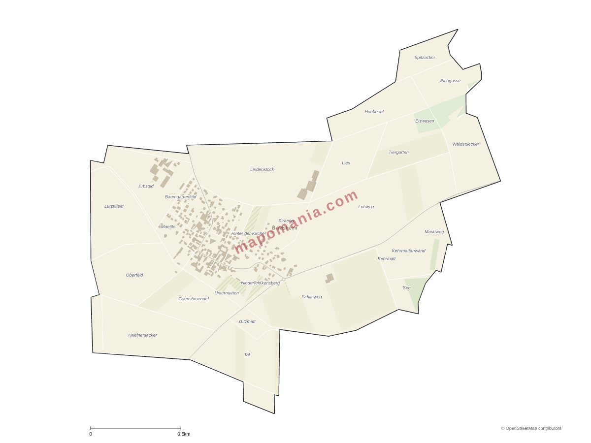 Carte de Bilwisheim à personnaliser