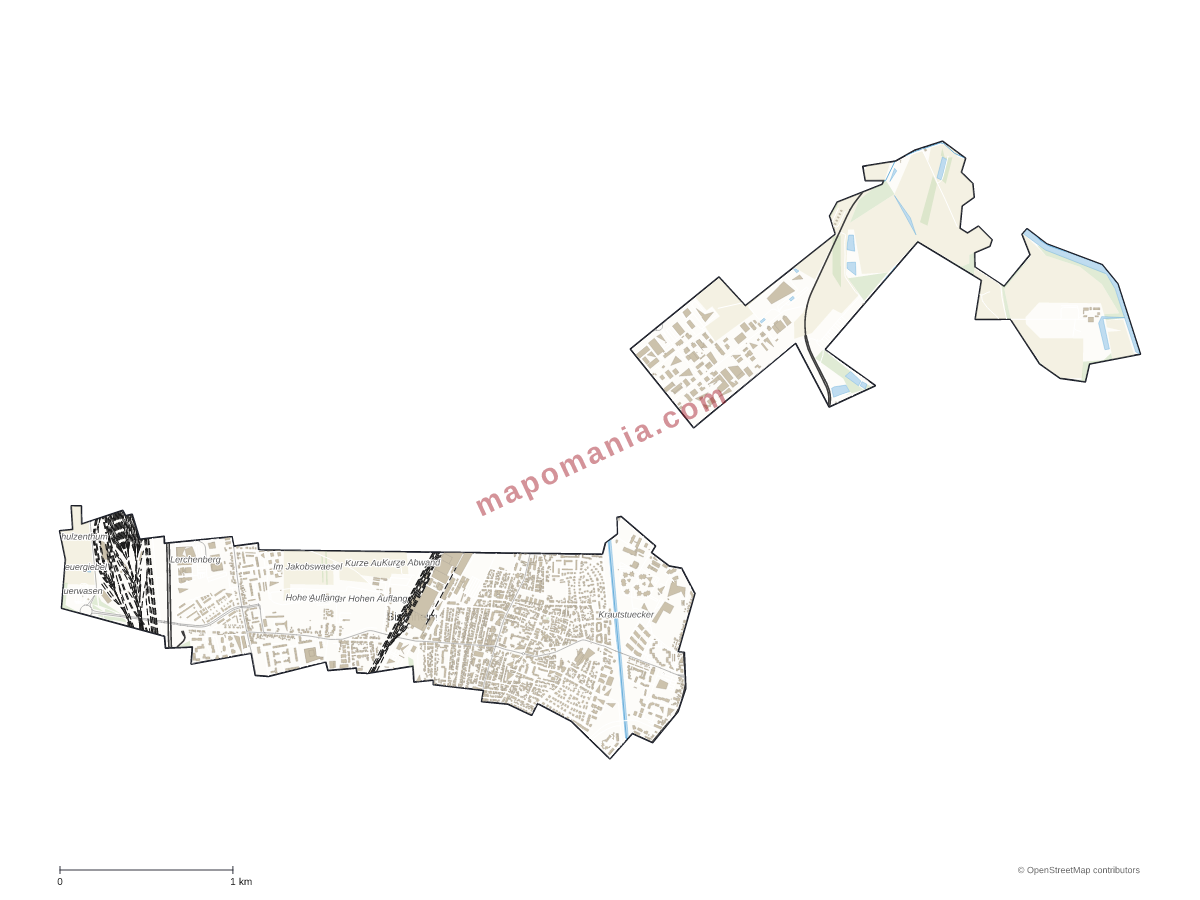 Carte de Bischheim à personnaliser