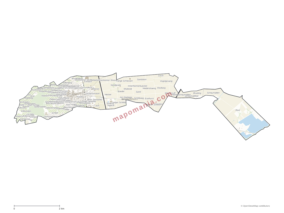 Carte de Bischoffsheim à personnaliser