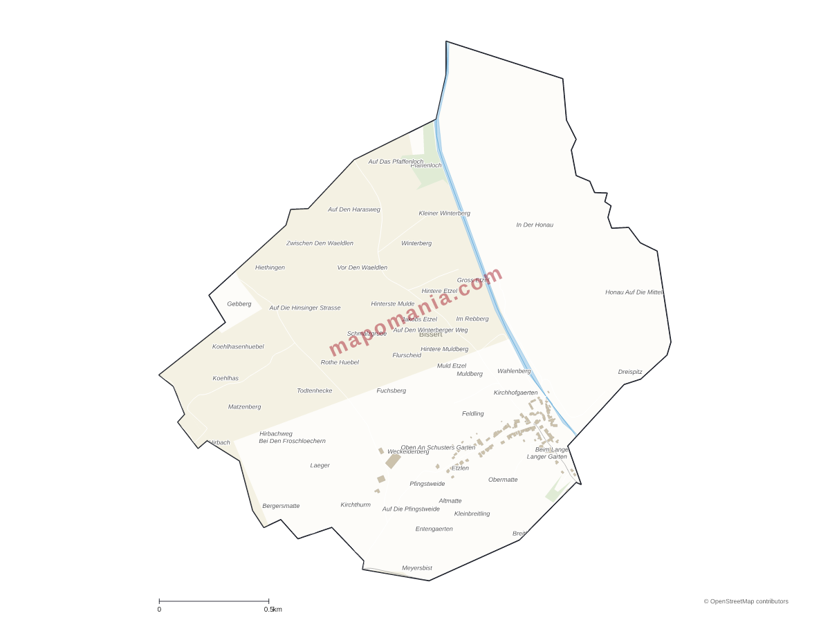 Carte de Bissert à personnaliser