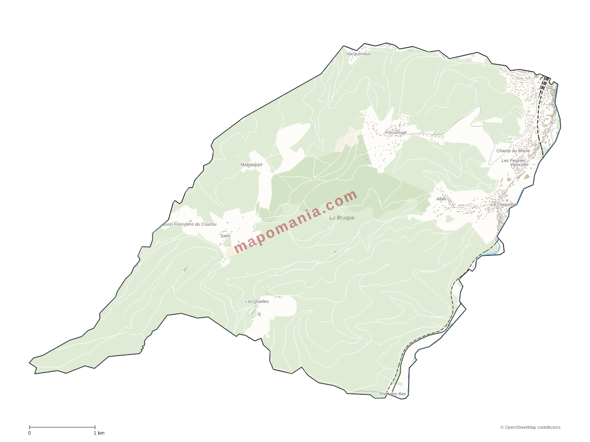 Carte de La Broque à personnaliser