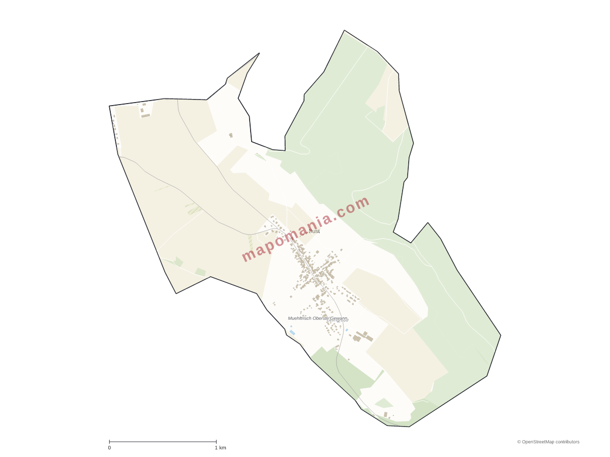 Carte de Bust à personnaliser