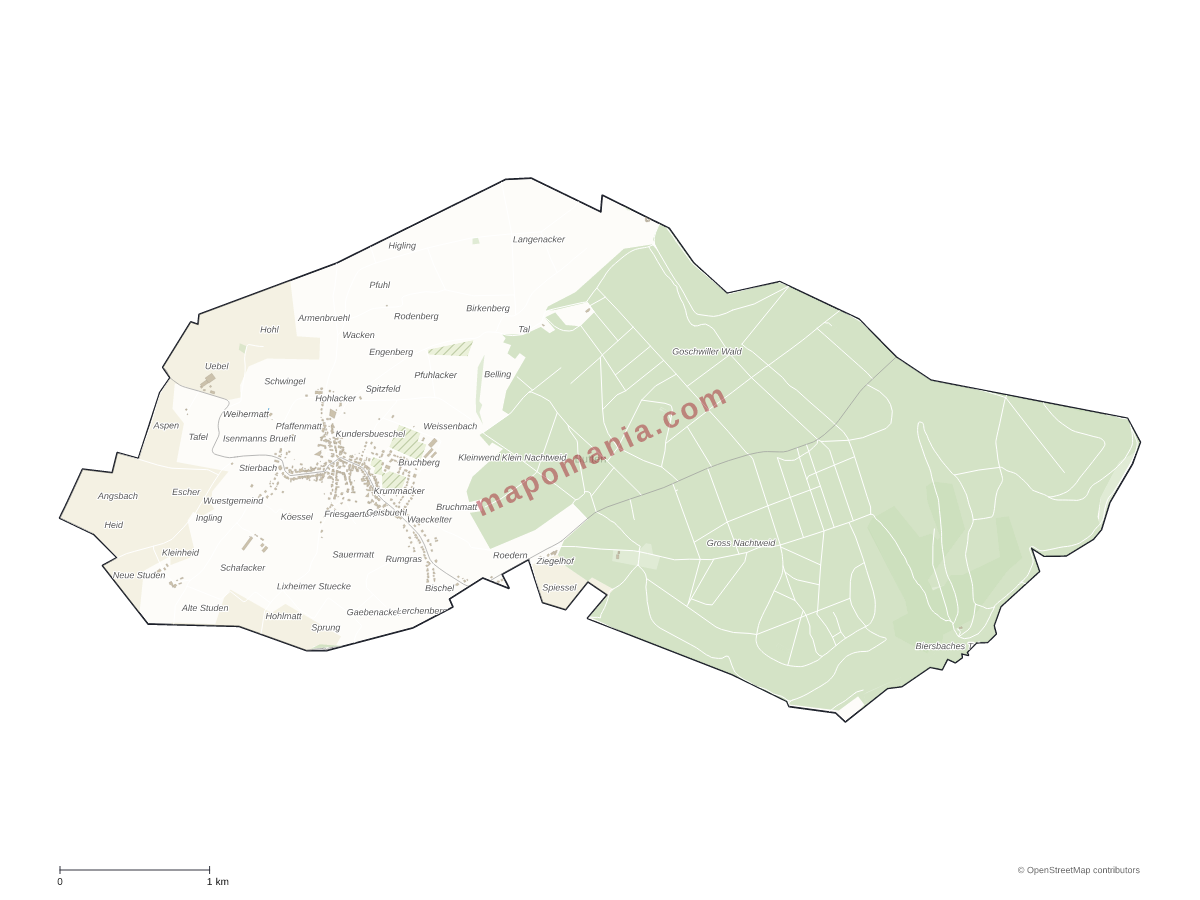 Carte de Butten à personnaliser
