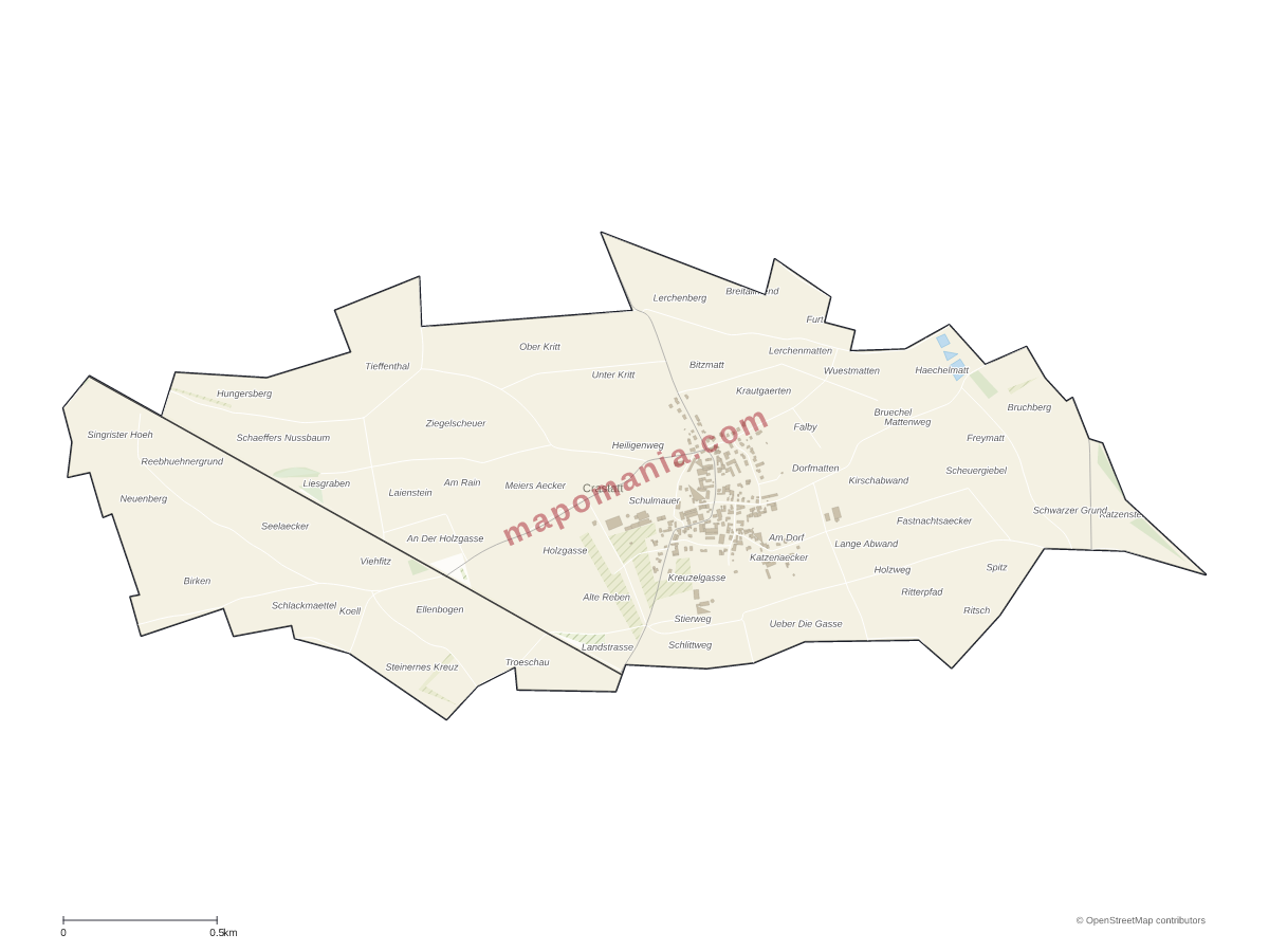 Carte de Crastatt à personnaliser