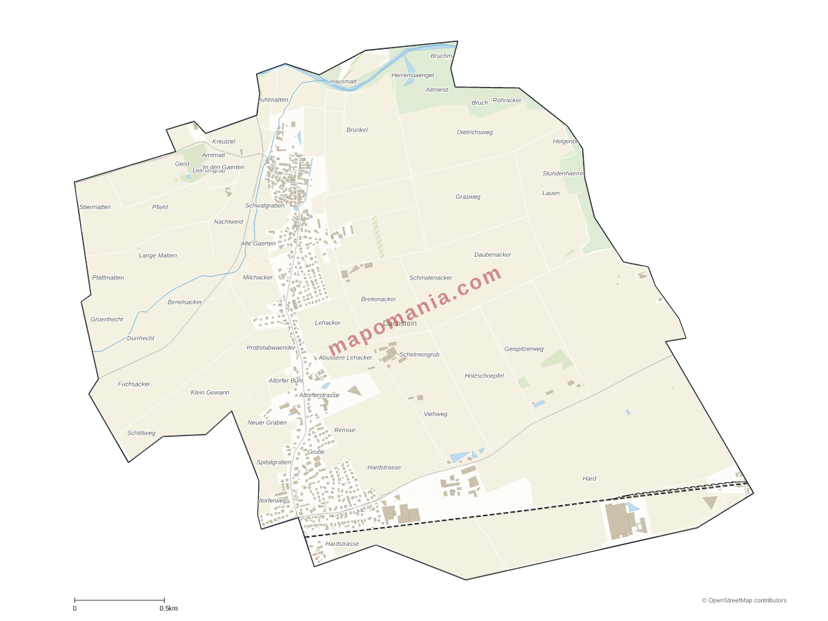 Carte de Dachstein à personnaliser