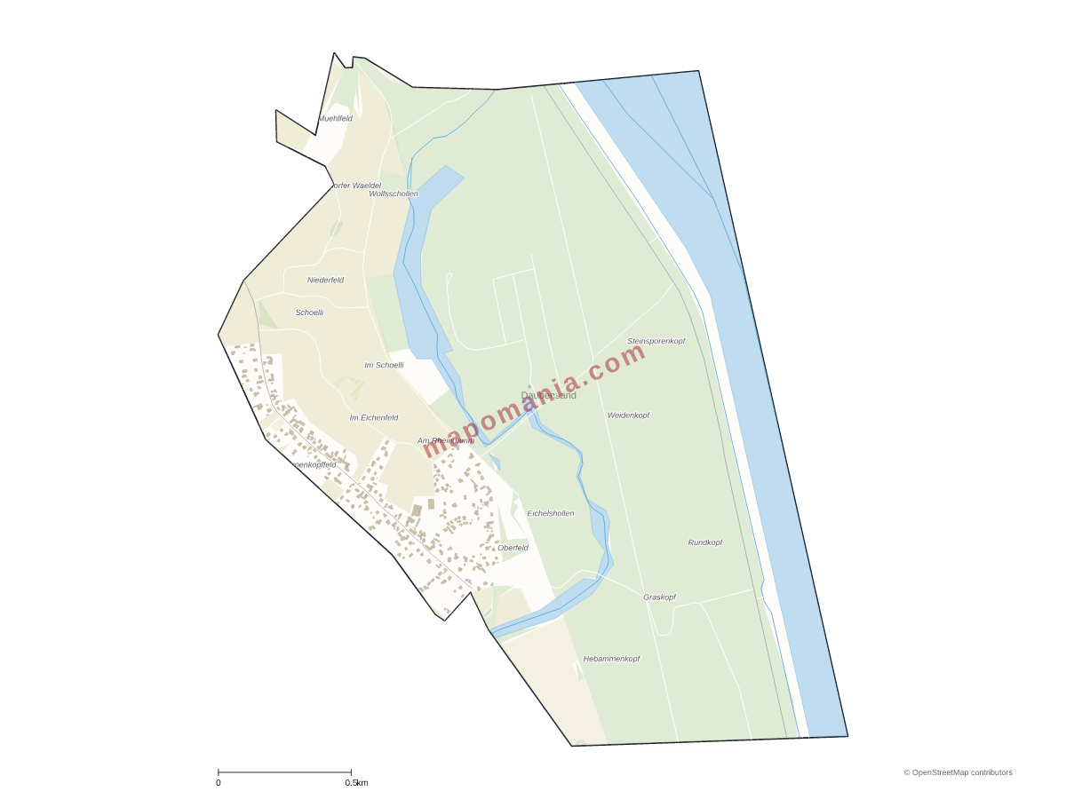 Carte de Daubensand à personnaliser