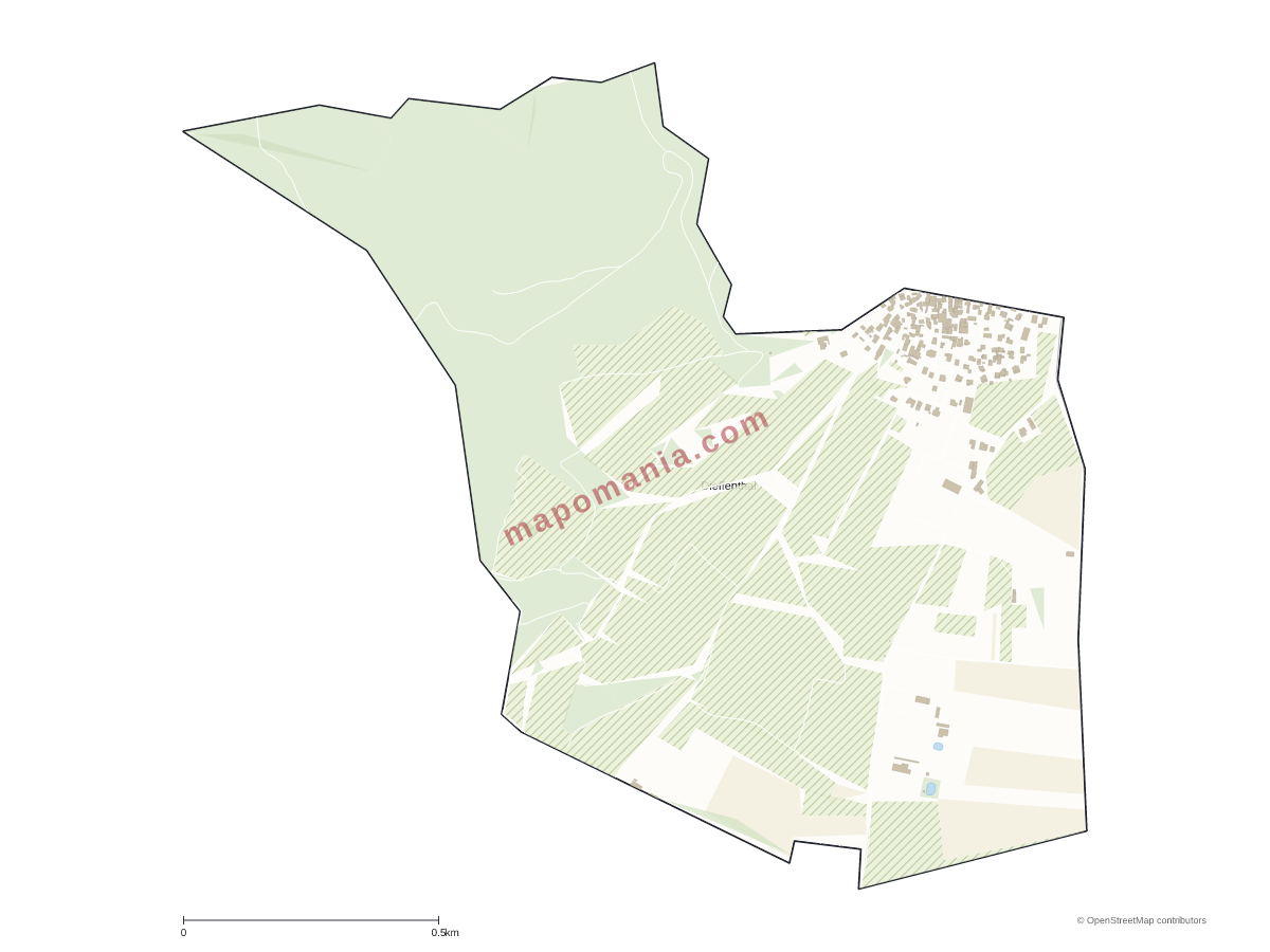 Carte de Dieffenthal à personnaliser