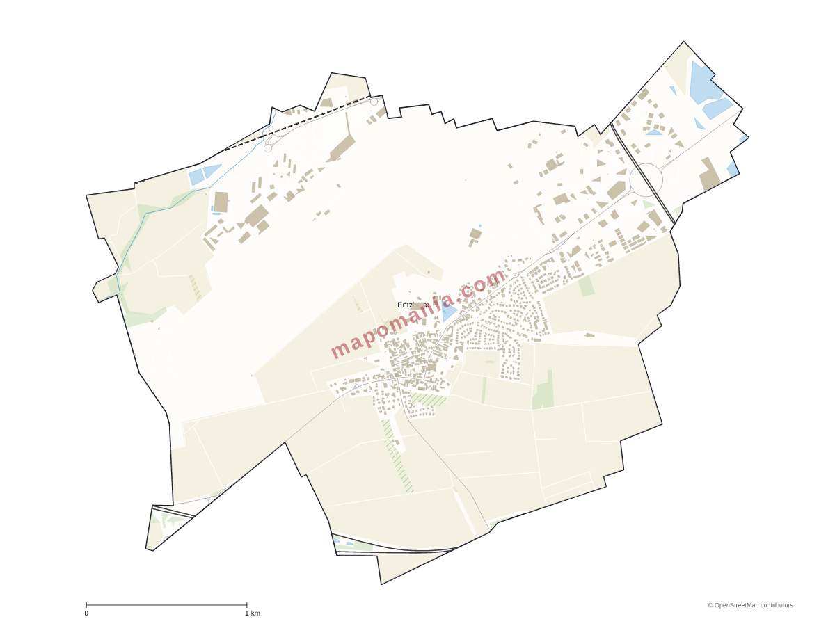 Carte de Entzheim à personnaliser