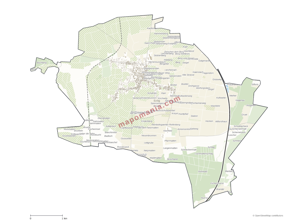Carte de Epfig à personnaliser
