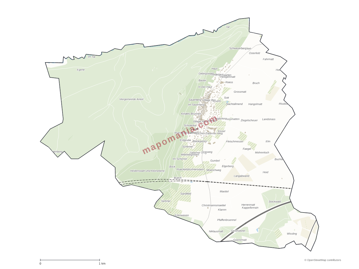 Carte de Ernolsheim-lès-Saverne à personnaliser
