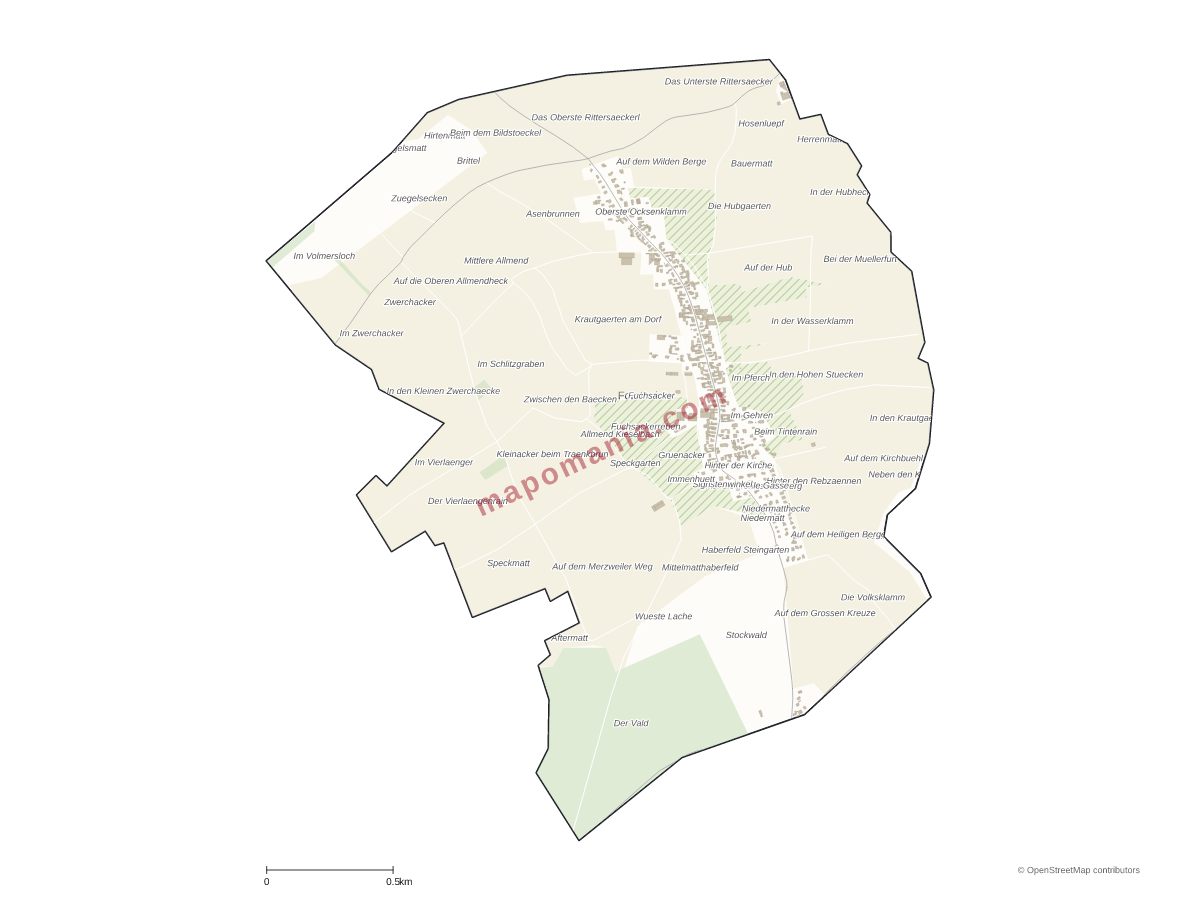 Carte de Forstheim à personnaliser