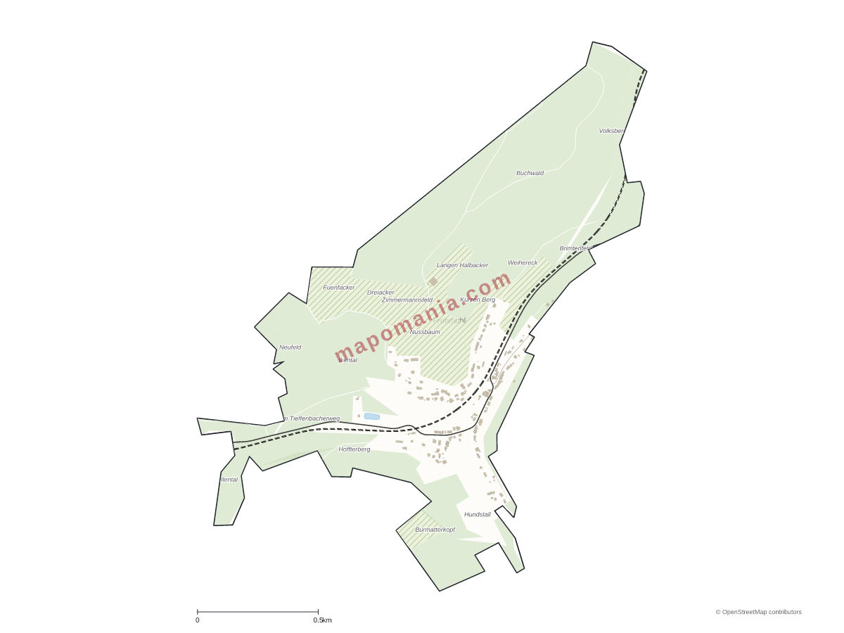 Carte de Frohmuhl à personnaliser
