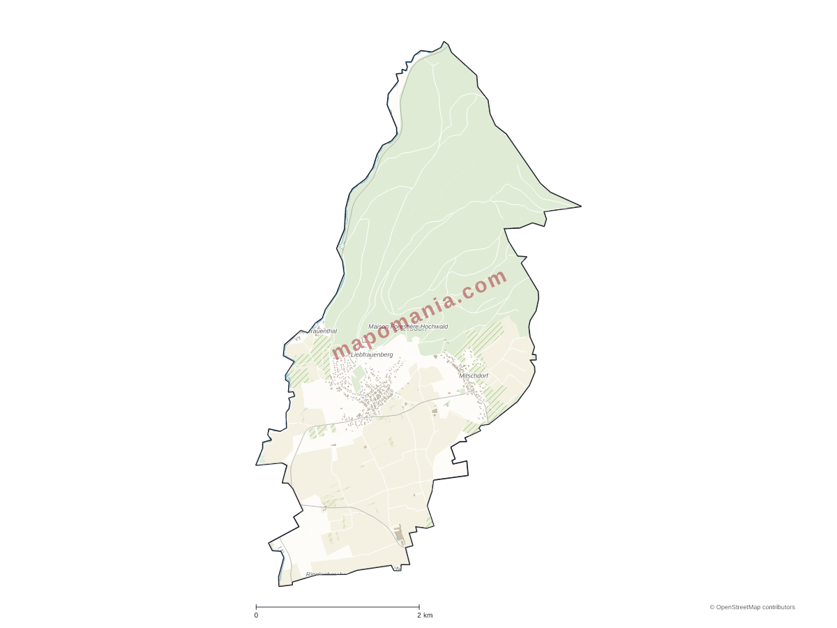 Carte de Gœrsdorf à personnaliser