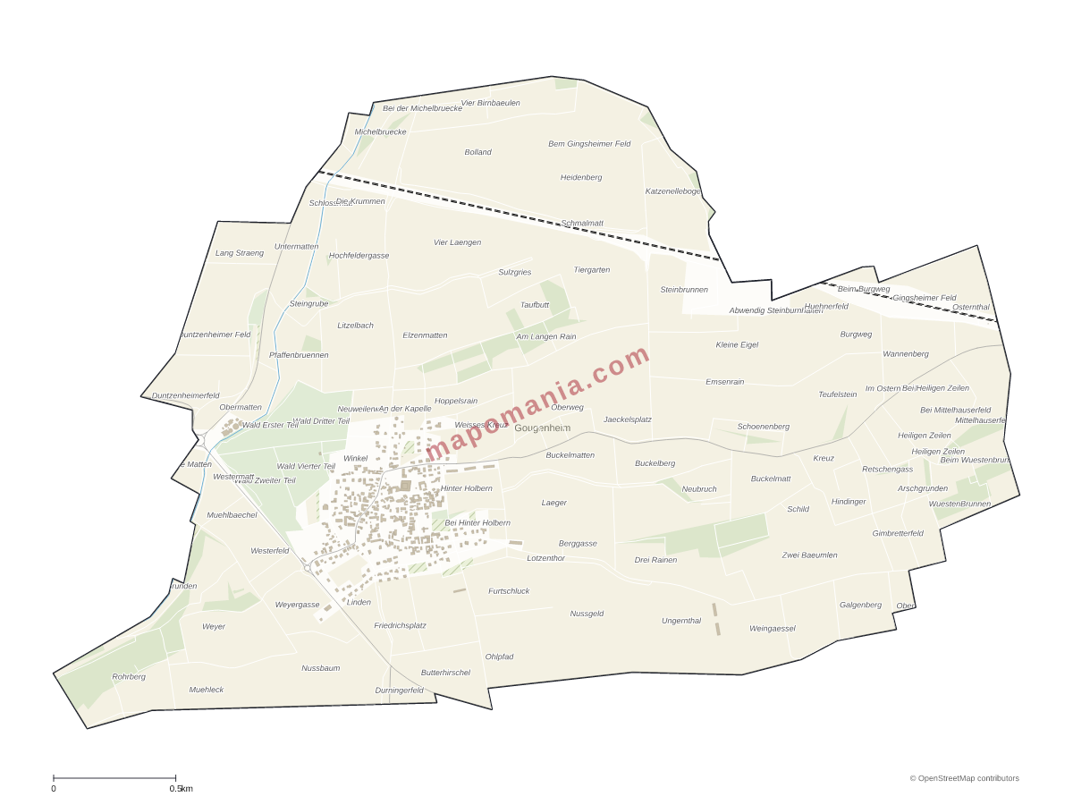 Carte de Gougenheim à personnaliser
