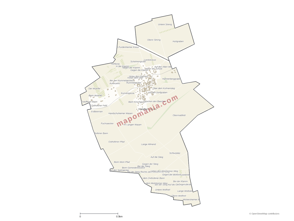Carte de Handschuheim à personnaliser