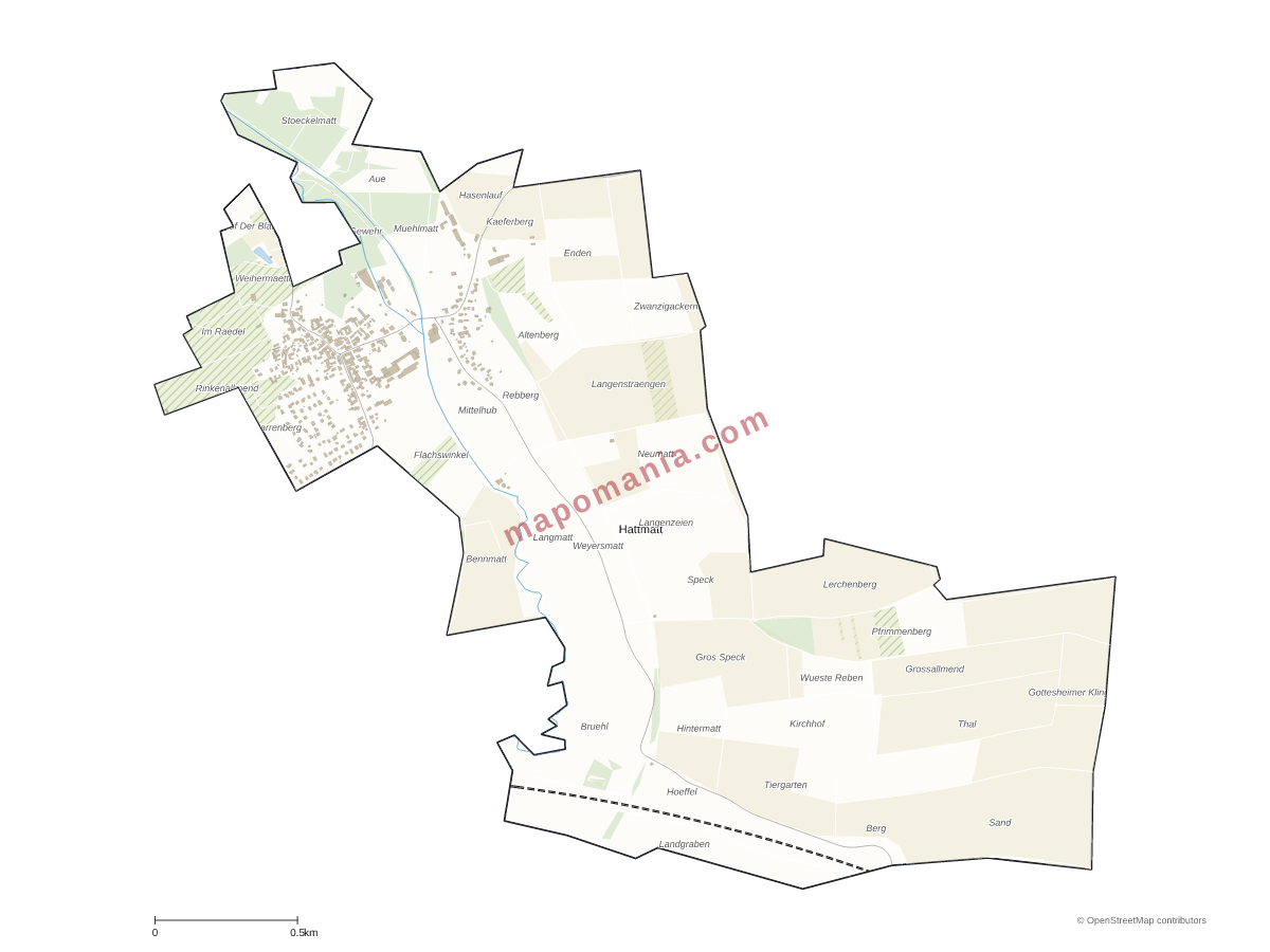 Carte de Hattmatt à personnaliser