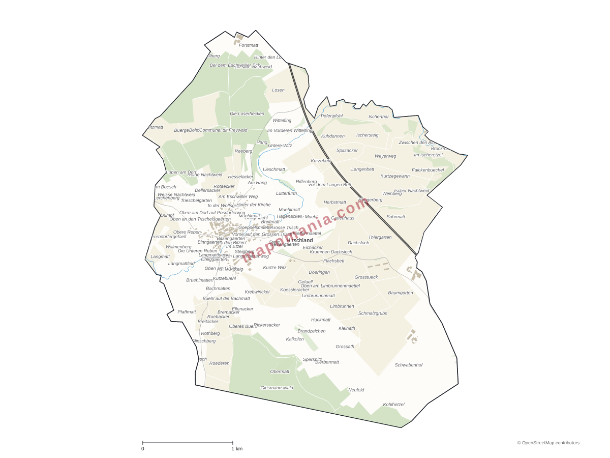 Carte de Hirschland à personnaliser
