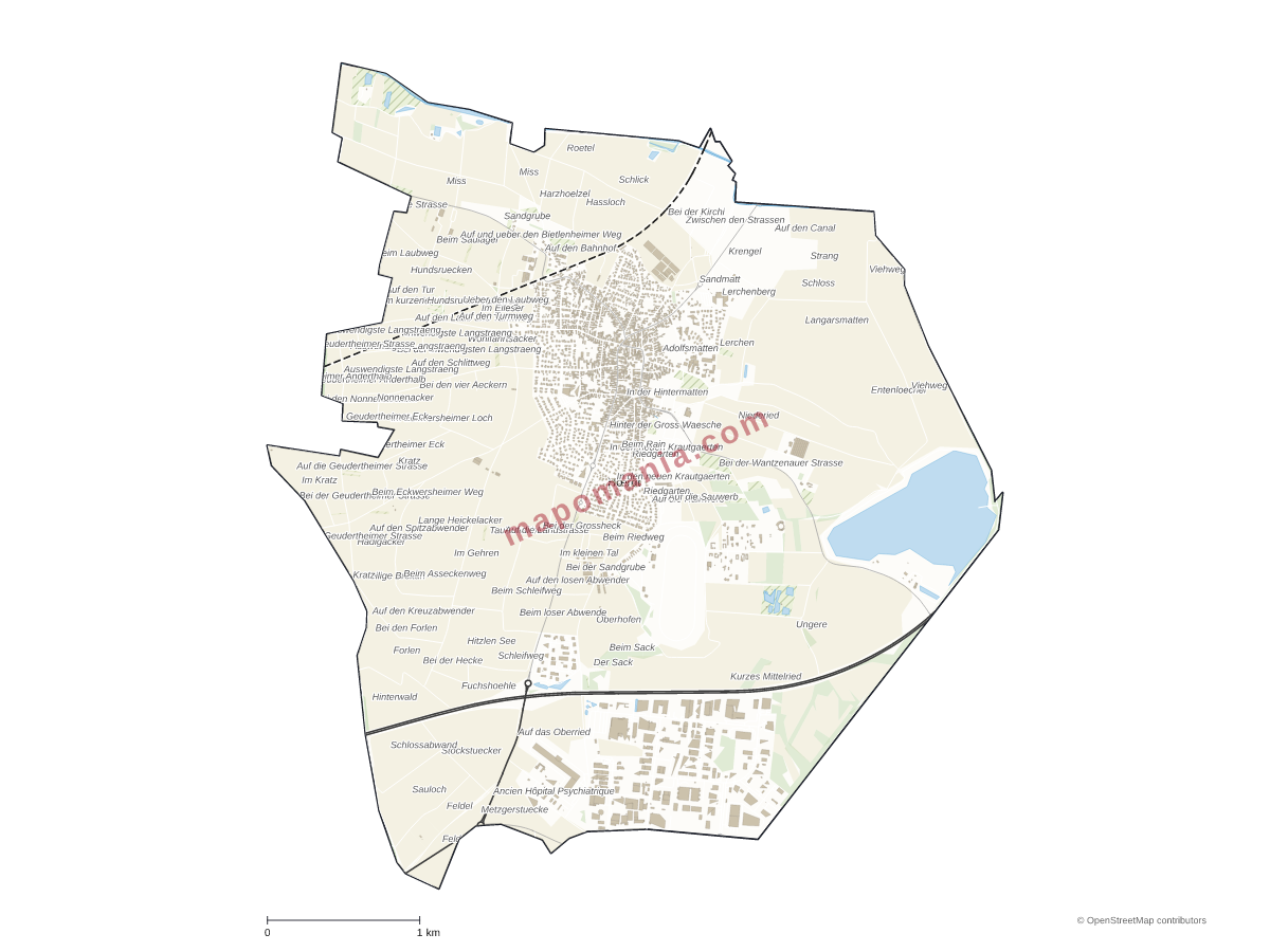 Carte de Hœrdt à personnaliser
