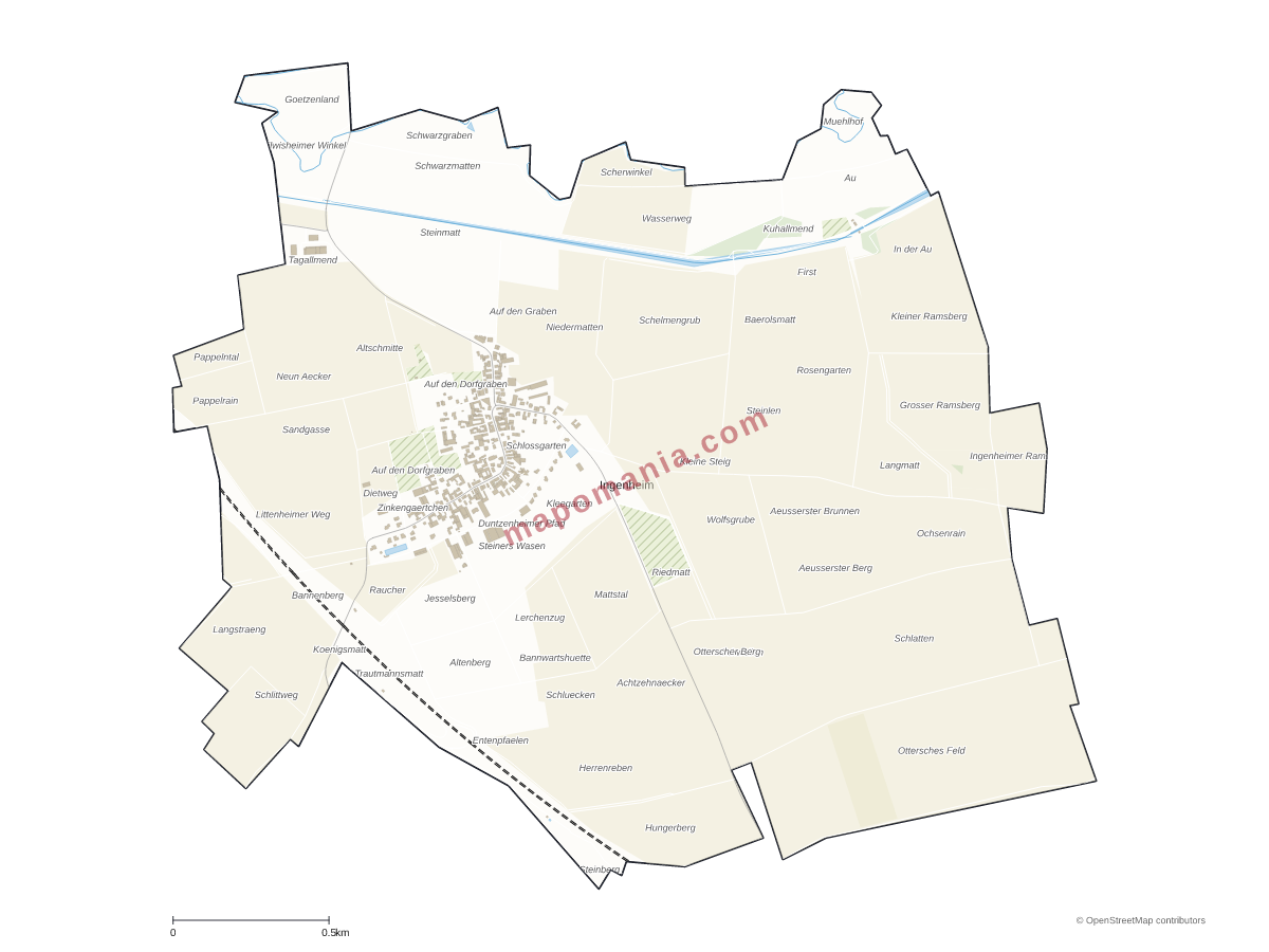 Carte de Ingenheim à personnaliser
