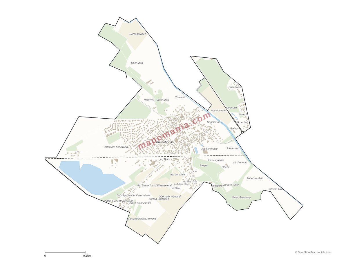 Carte de Kaltenhouse à personnaliser