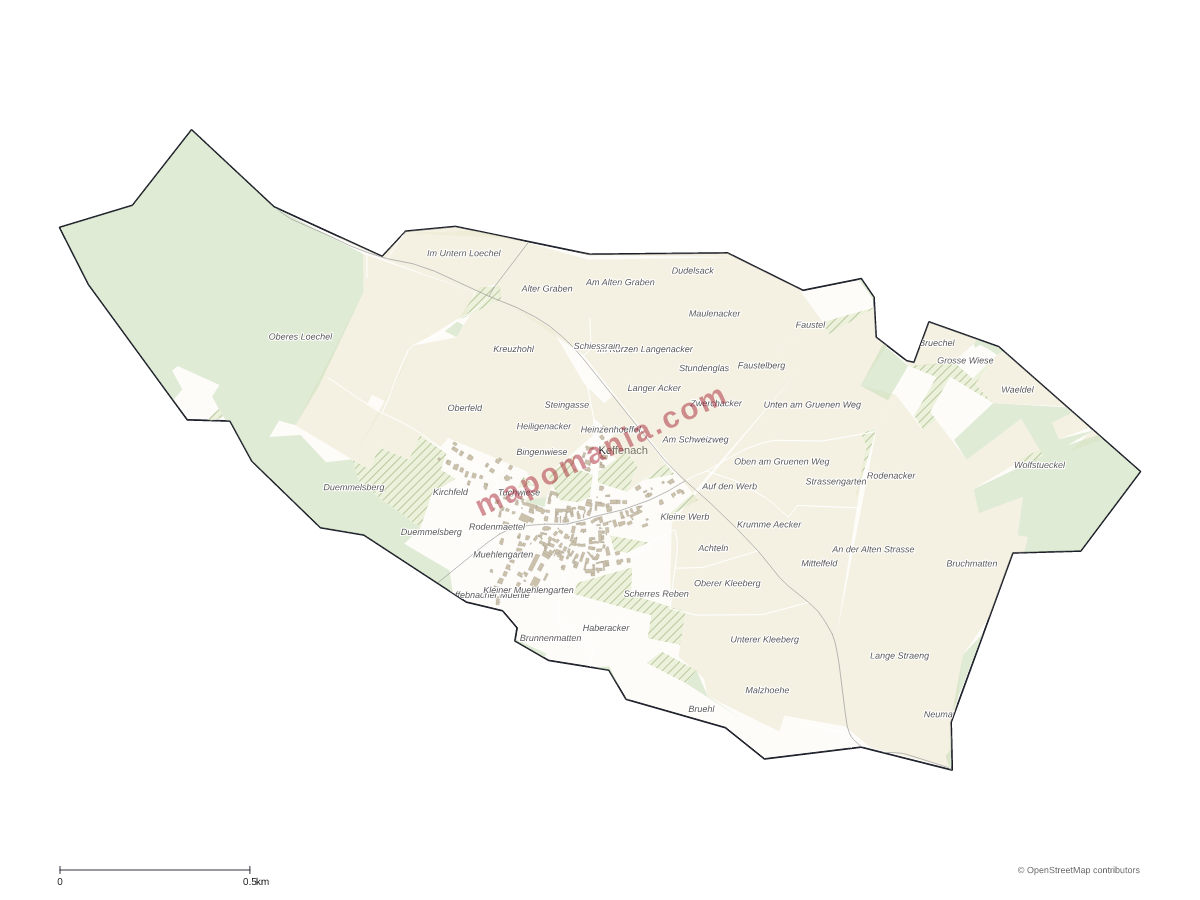 Carte de Keffenach à personnaliser
