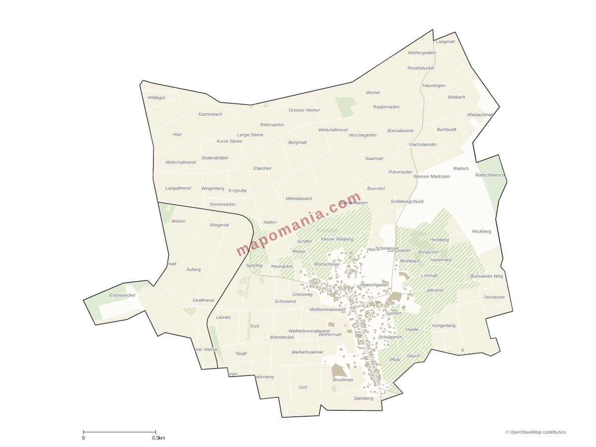 Carte de Kirrwiller à personnaliser
