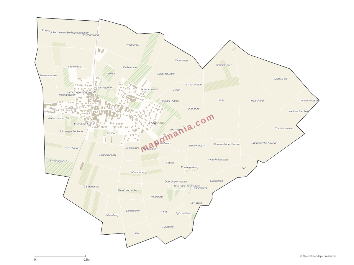 Carte de Kriegsheim à personnaliser