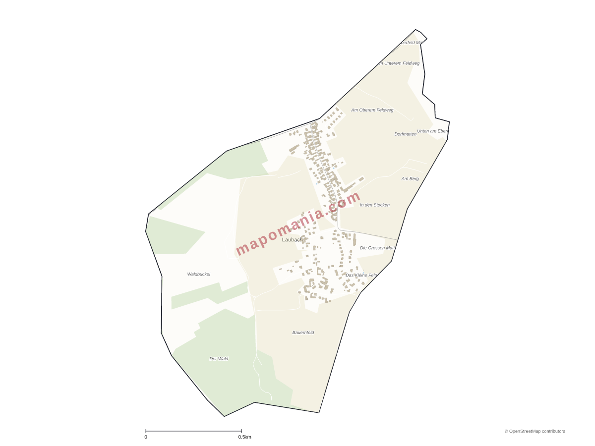 Carte de Laubach à personnaliser