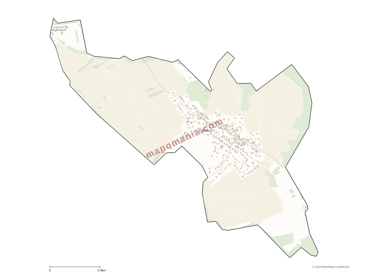 Carte de Lobsann à personnaliser