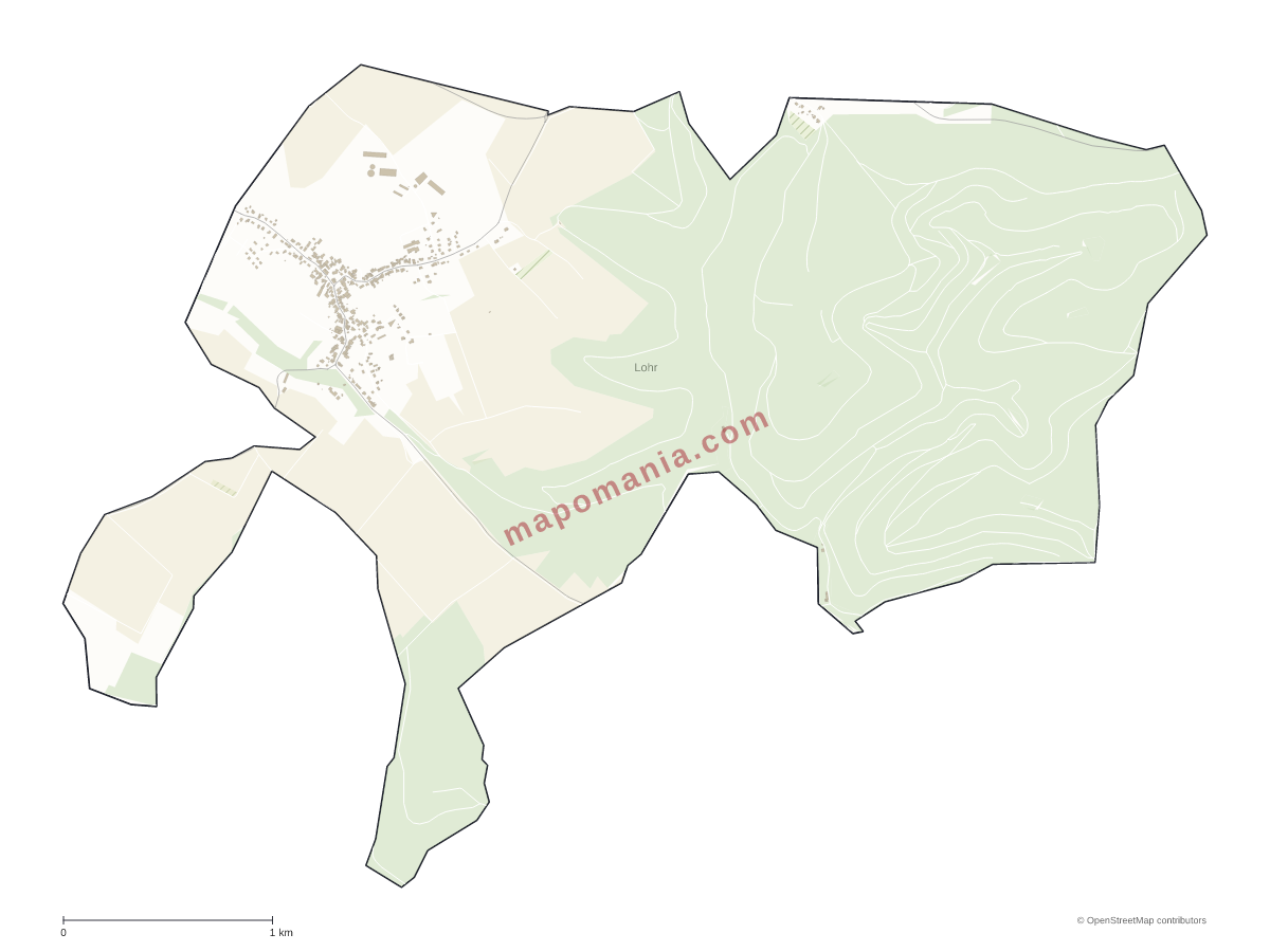 Carte de Lohr à personnaliser