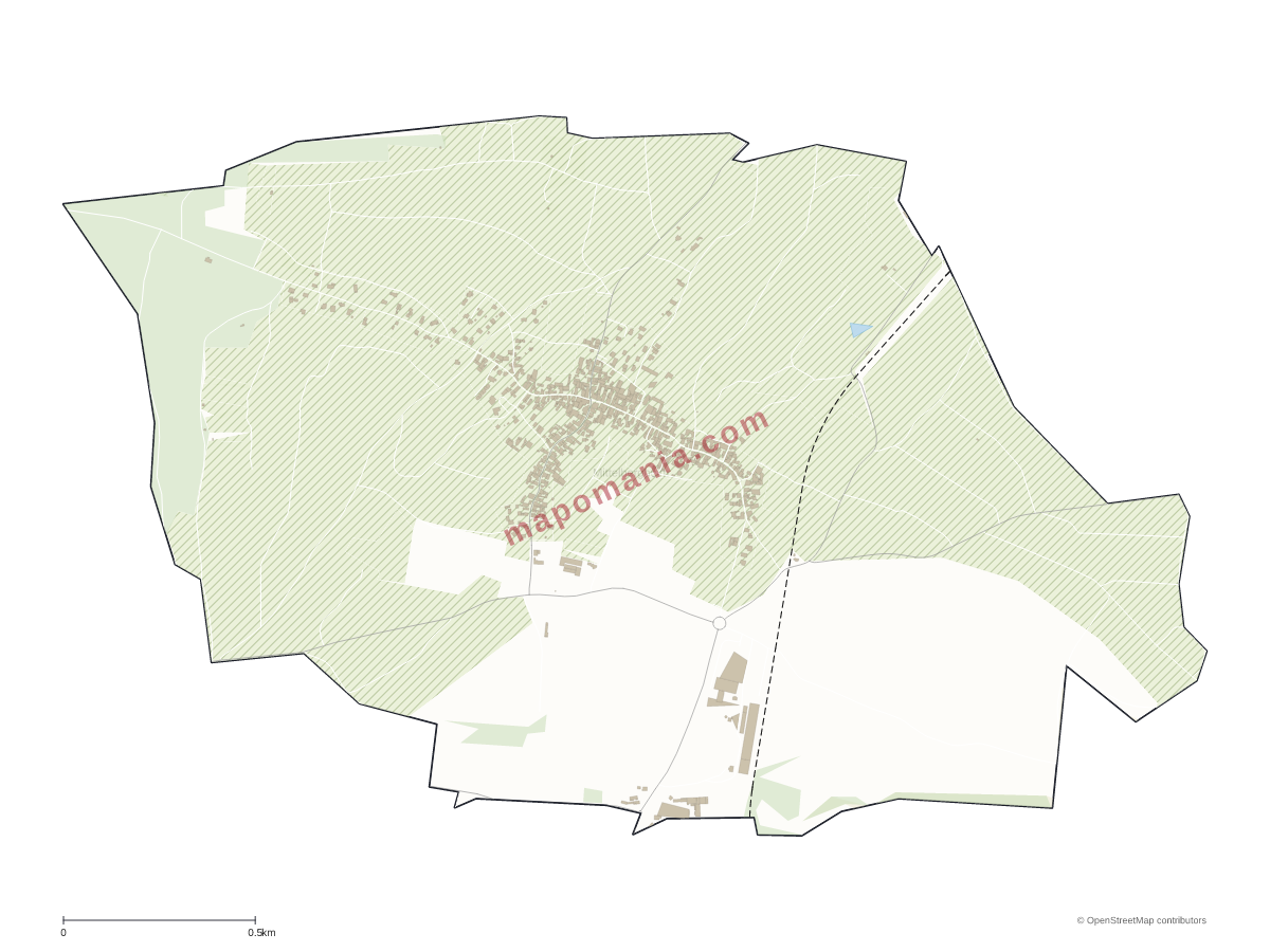 Carte de Mittelbergheim à personnaliser
