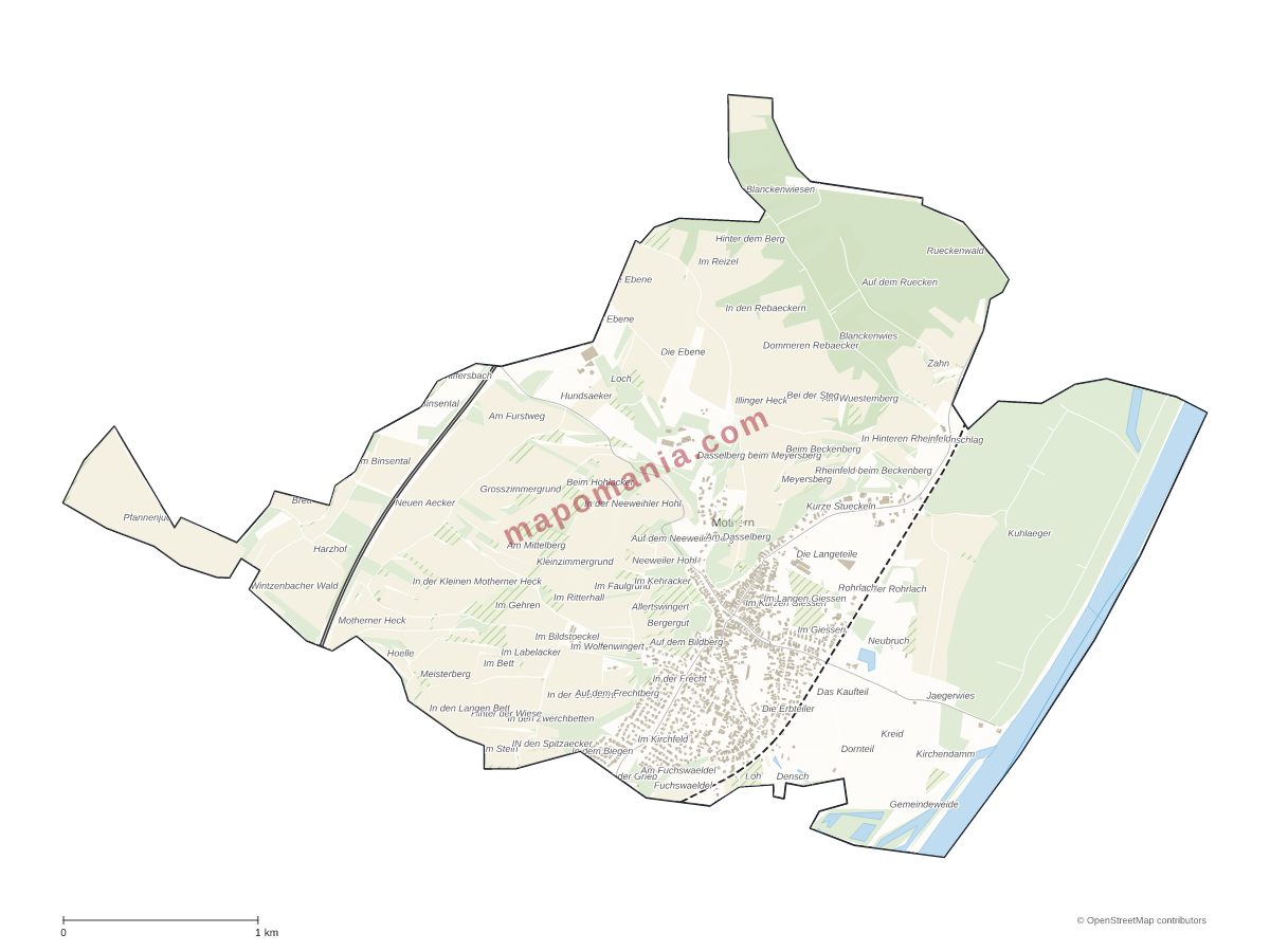 Carte de Mothern à personnaliser
