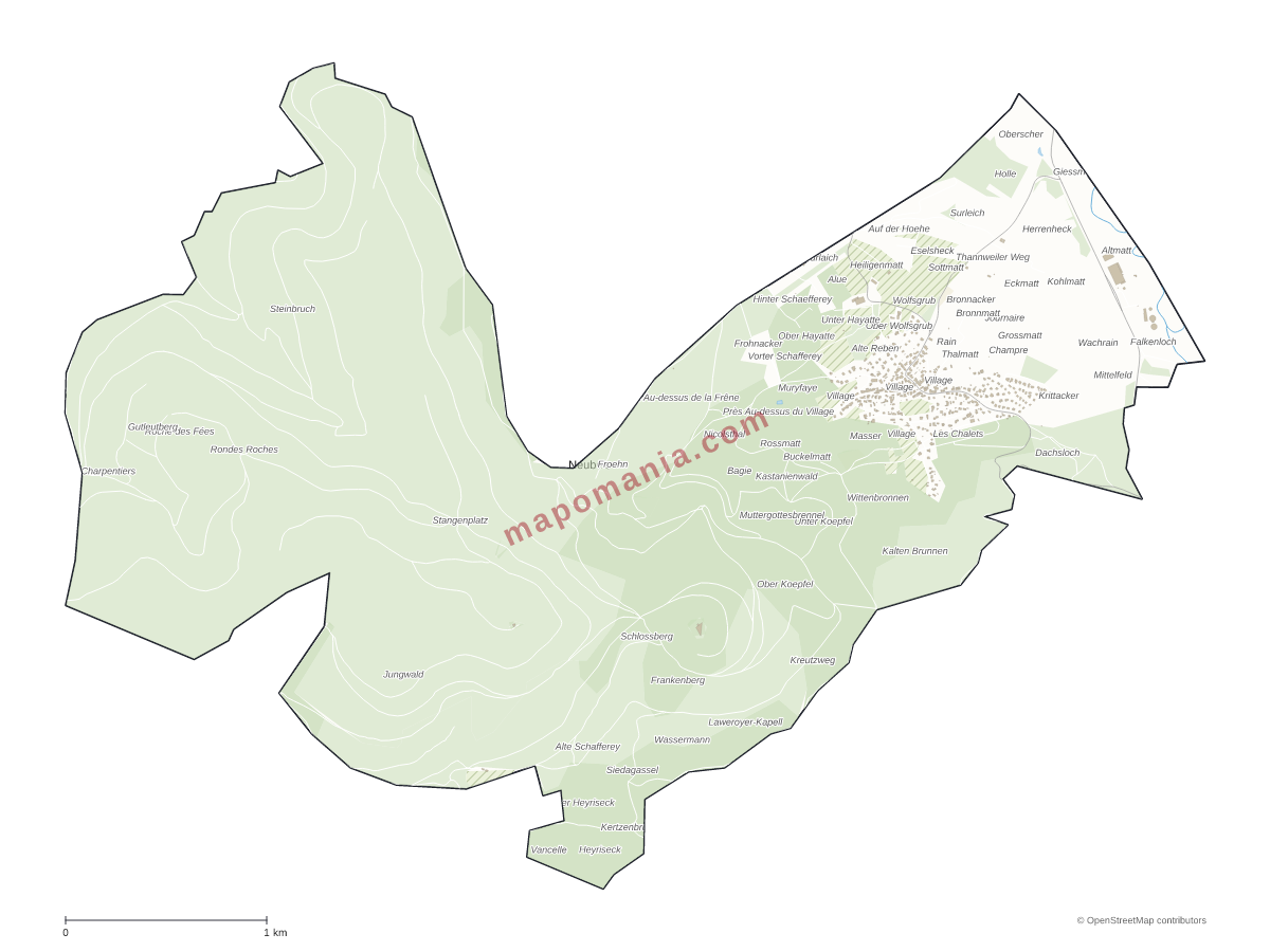Carte de Neubois à personnaliser