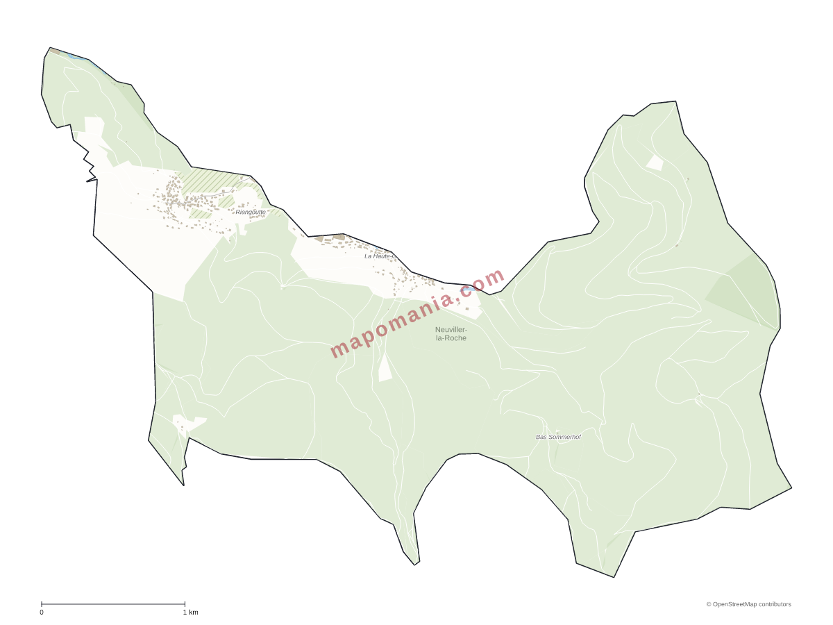 Carte de Neuviller-la-Roche à personnaliser