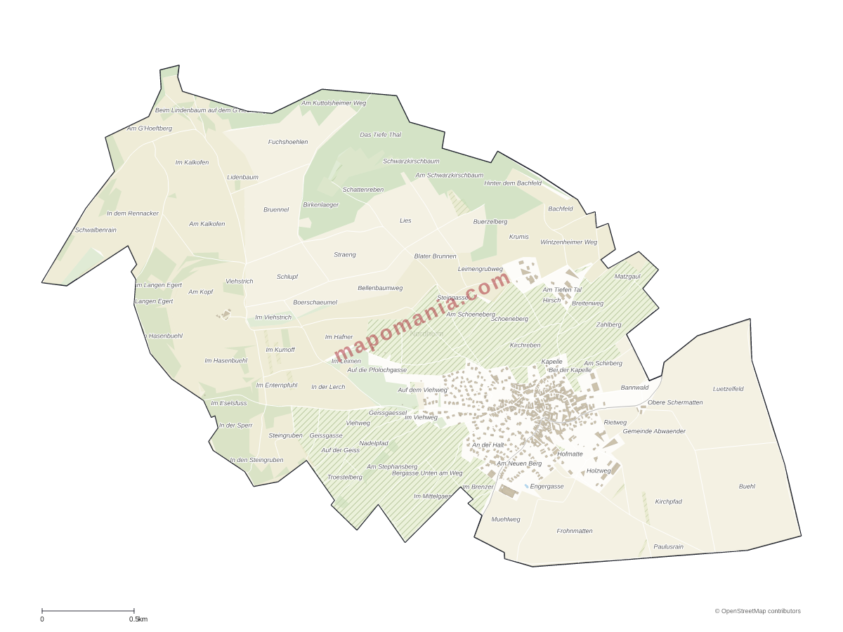 Carte de Nordheim à personnaliser