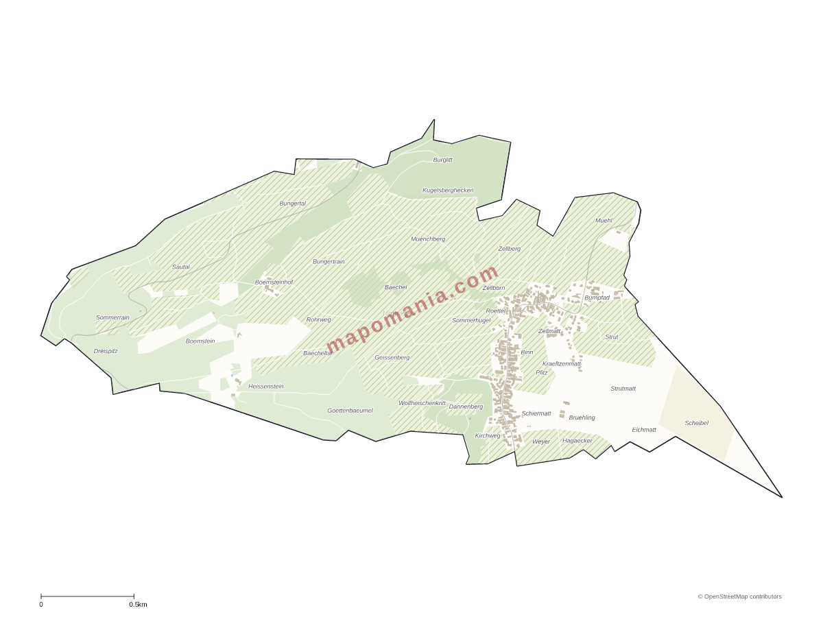 Carte de Nothalten à personnaliser