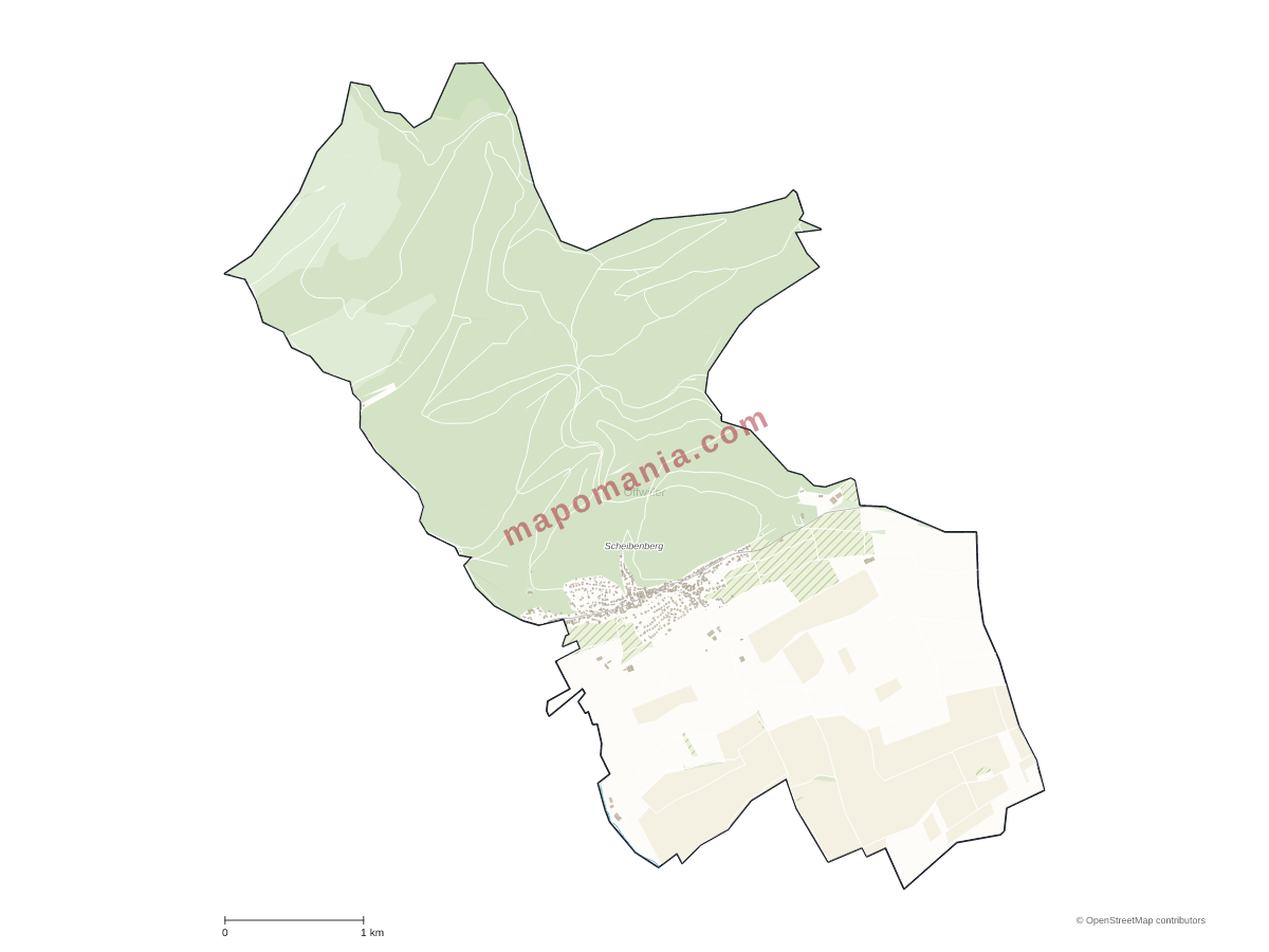 Carte de Offwiller à personnaliser
