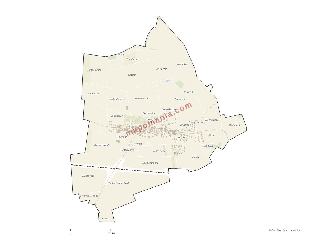 Carte de Olwisheim à personnaliser
