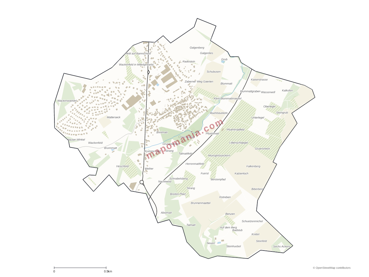 Carte de Otterswiller à personnaliser