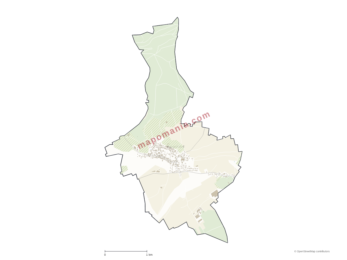 Carte de Preuschdorf à personnaliser