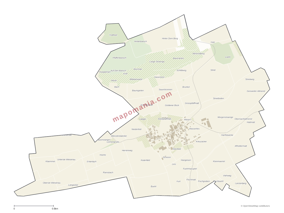Carte de Printzheim à personnaliser