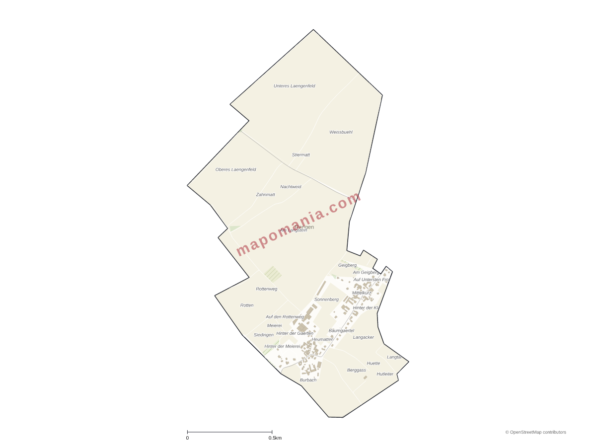 Carte de Rangen à personnaliser
