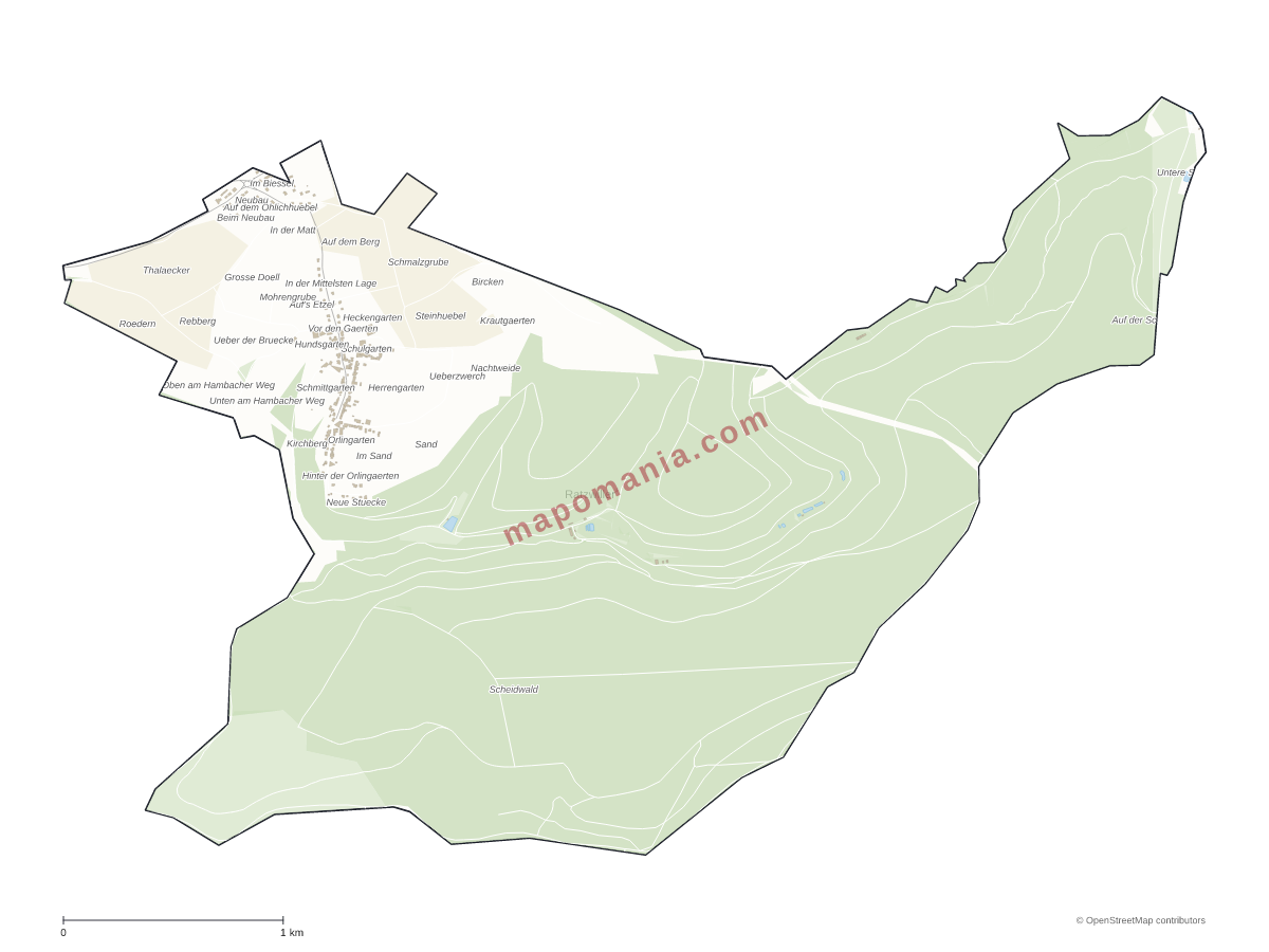 Carte de Ratzwiller à personnaliser